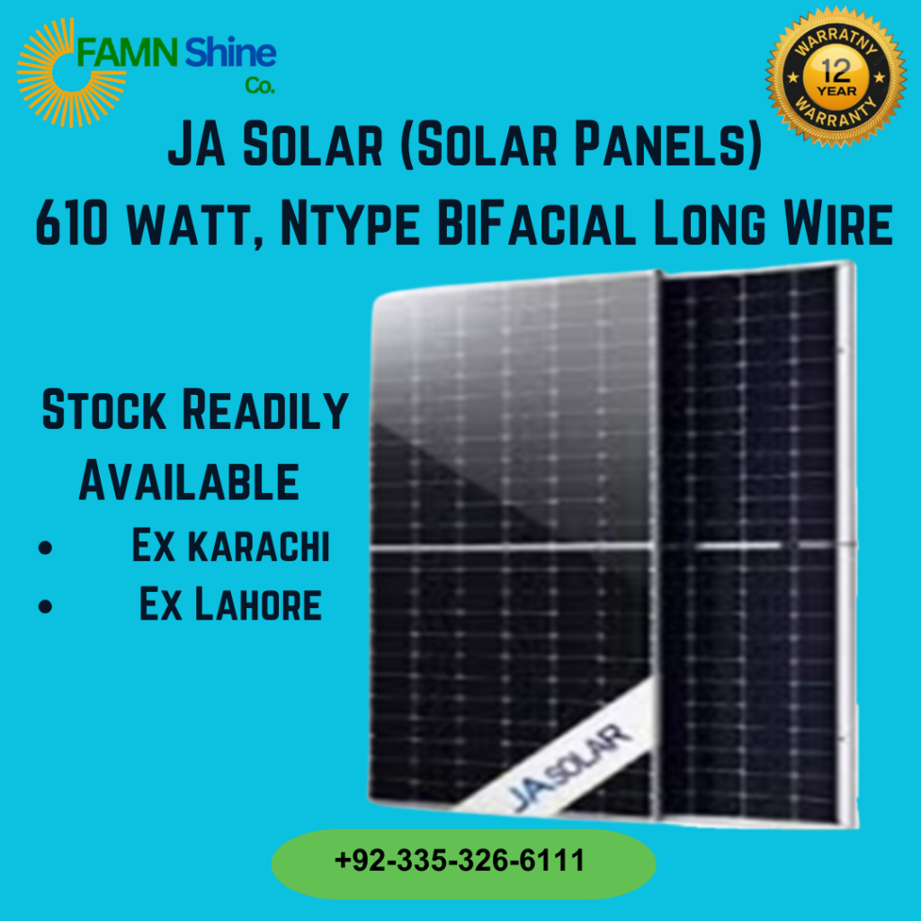 JA Solar Panel 610 Watt
